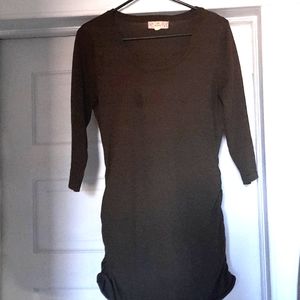Sweater Dress with Ruching